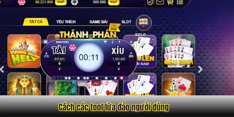 Lật tẩy các tool hack Tài Xỉu Twin68 trên mạng 2 Cách các tool lừa đảo người dùng